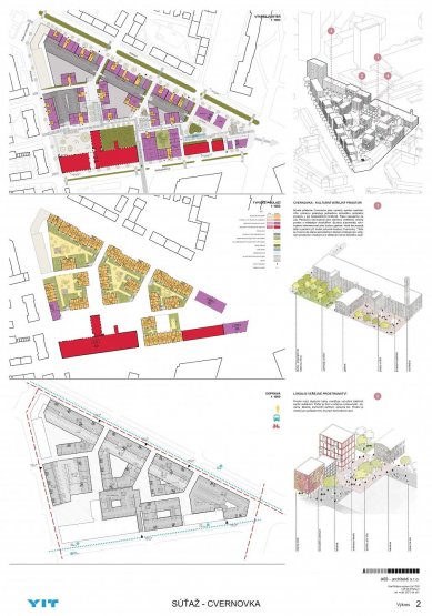 Cvernovka - výsledky mezinárodní architektonicko-urbanistické soutěže - 2. místo - foto: A69 – architekti