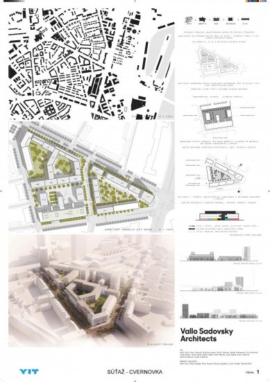 Cvernovka - výsledky mezinárodní architektonicko-urbanistické soutěže - Návrh č. 6 - foto: Vallo Sadovsky Architects