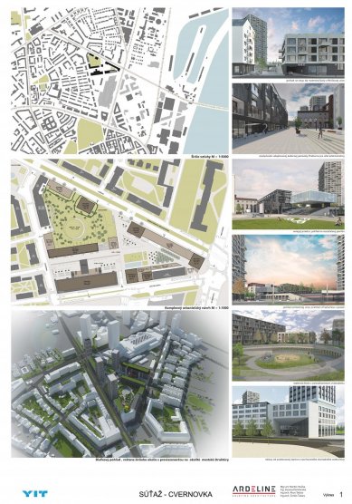 Cvernovka - výsledky mezinárodní architektonicko-urbanistické soutěže - Návrh č. 8 - foto: Ardeline