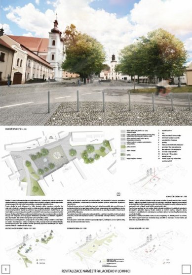 Revitalizace náměstí Palackého v Lomnici - výsledky soutěže - 2. cena - foto: Ing. Petr Velička, Ing. Markéta Veličková  