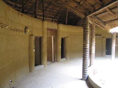 House of the impluvium, multi-storey house and architectural forms in&nbspCasamance - Object 3: VILLAGE CAMP, impluvium case - foto: Pavel Nasadil, 2012