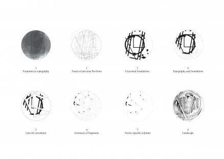 Proposal for the Serpentine Gallery summer pavilion 2012 by H&deM and Ai Weiwei - foto: © 2012, by Herzog & de Meuron and Ai Weiwei