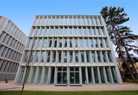 Buildings using TX Active technology clean themselves and the surrounding environment - Cultural Center Cité des Arts in the French city of Chambéry. Thanks to the properties of TX Active technology, the architect was able to use an unusual shape for the façade surfaces without fear of gradual degradation of the exposed concrete by organic dirt. Recent research has shown that even after eight years, there has been no change in color on this building perceivable to the human eye.