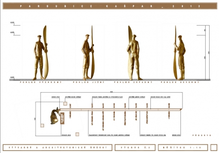 Aviation Memorial of Jan Kašpar in Pardubice - competition results - 2nd price (90,000 CZK) - foto: František Bálek, Lukáš Obršál, Dagmar Bodláková, Tomáš Kačerovský