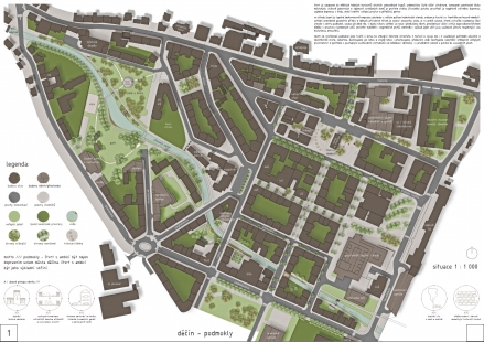 Revitalization of Podmokly in Děčín - competition results - 2nd price