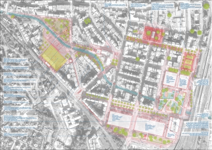 Revitalization of Podmokly in Děčín - competition results - 3rd prize