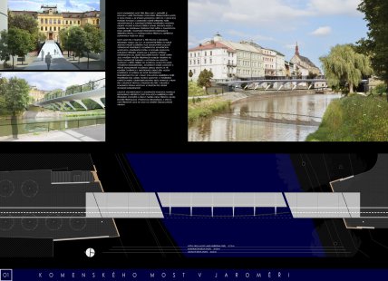 Komenského Bridge in Jaroměř – competition results - 3rd place: František Denk, Zuzana Hanušková, Radim Pavlík, Jaroslav Kosek, Ondřej Paulát