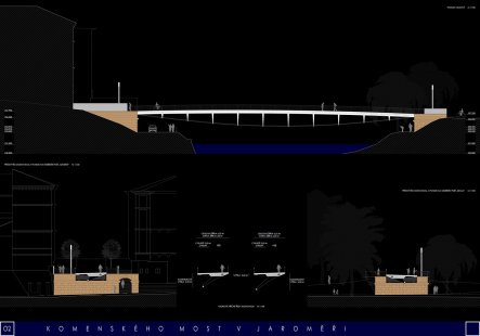 Komenského Bridge in Jaroměř – competition results - 3rd place: František Denk, Zuzana Hanušková, Radim Pavlík, Jaroslav Kosek, Ondřej Paulát