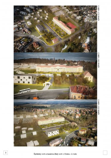 Špitálský vrch and Zlatý vrch Barracks in Cheb – competition results - Reward: SIAL architects and engineers Ltd.