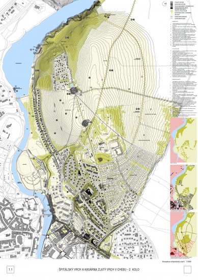 Špitálský vrch and Zlatý vrch Barracks in Cheb – competition results - 2nd price: A69 Architects - Ltd.