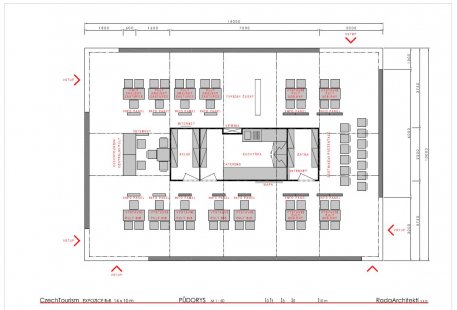 New exhibitions of the CzechTourism agency - competition results - foto: 2. cena: Rada Architekti s.r.o. 