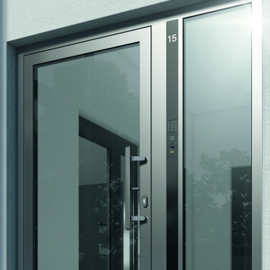 Smart entrance doors with Schüco Door Control System