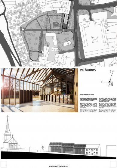 Community Center Hloubětínská 55 - competition results - 1. price – proposal no. 13 - foto: Ing. arch. Zbyněk Ryška, Ing. arch. Aleš Břečka – Brno, Kolín / Česká republika