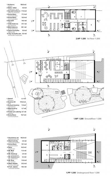 Community Center Hloubětínská 55 - competition results - 2. price – proposal no. 23 - foto: x architekten – Arch. Dipl.-Ing. Bettina Brunner, Arch. Dipl.-Ing. Rainer Kašik, Ing. arch. Táňa Sojáková, Dipl.-Ing. Korbinian Lechner – Vídeň / Rakousko