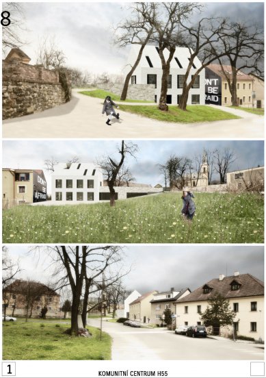 Community Center Hloubětínská 55 - competition results - Reward – Proposal No. 28 - foto: Ing. arch. Ondřej Dvořák, Ph.D., Ing. arch. Jiří Matys – Praha / Česká republika