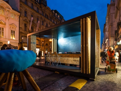 Containers revive public space in Prague at Designblok