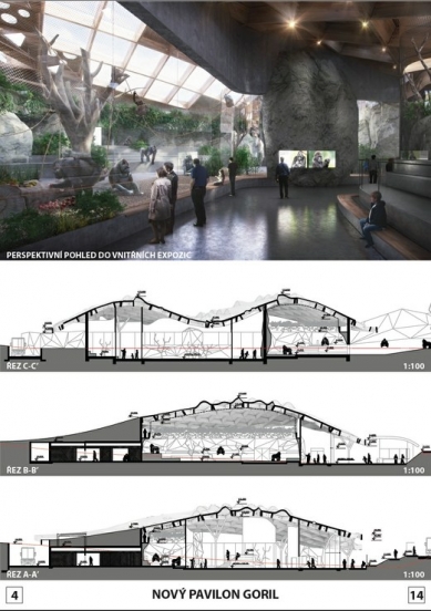 New Gorilla Pavilion in Prague Zoo - Competition Results - Reward - foto: Bogle Architects s. r. o.