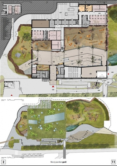 New Gorilla Pavilion in Prague Zoo - Competition Results - 2. price - foto: ABM Architekti s. r. o.