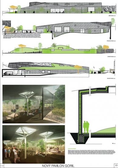 New Gorilla Pavilion in Prague Zoo - Competition Results - 3. prize - foto: Mjölk s. r. o. 