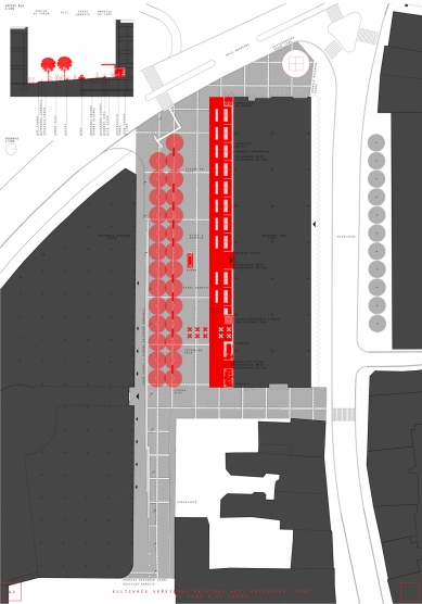 Cultivation of Public Space in Ústí nad Labem - Competition Results - 1. price - foto: Ing. arch. MgA. Marek Přikryl, Ing. arch. Martin Prokš, MgA. Filip Kotlář 