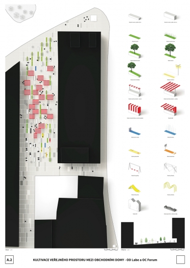 Cultivation of Public Space in Ústí nad Labem - Competition Results - 3. prize - foto: Atelier KM(0) – Kilometrezero, Alvaro Garcia Mendive, Jan Kudlička 