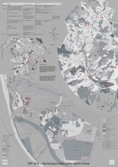 Revitalization of the Historical Center of Orlová - Competition Results - 3rd price - proposal no. 8