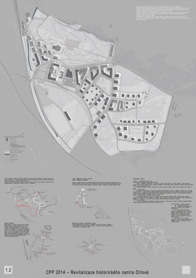 Revitalization of the Historical Center of Orlová - Competition Results - 3rd price - proposal no. 8