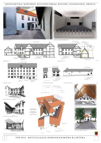 Revitalization of the Dominican Monastery in Cheb - competition results - 3rd prize – proposal no. 15 - foto: Masák & Partner, s.r.o.