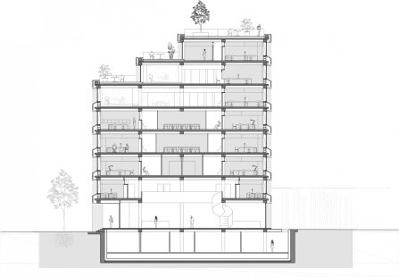 New Town Hall for Prague 7 - competition results - 1st place - foto: Atelier bod architekti s. r. o.