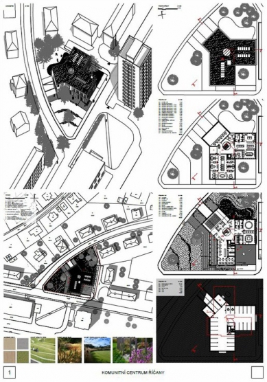 Community Center Říčany - competition results - 1. price - foto: Igloo architekti, s.r.o.