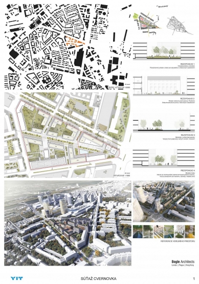 Cvernovka - results of the international architectural-urban competition - Proposal No. 1 - foto: Bogle Architects