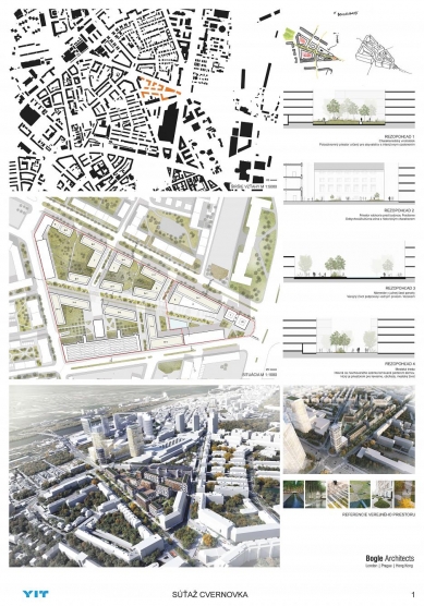 Cvernovka - výsledky mezinárodní architektonicko-urbanistické soutěže - Návrh č. 1 - foto: Bogle Architects