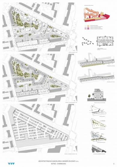 Cvernovka - results of the international architectural-urban competition - Proposal No. 4 - foto: Architektonická kancelária Ľubomír Závodný