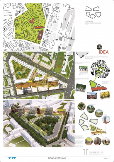 Cvernovka - results of the international architectural-urban competition - Proposal No. 9 - foto: SIEBERT + TALAŠ