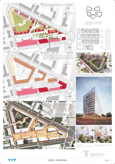 Cvernovka - results of the international architectural-urban competition - Proposal No. 9 - foto: SIEBERT + TALAŠ