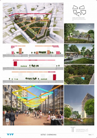 Cvernovka - results of the international architectural-urban competition - Proposal No. 9 - foto: SIEBERT + TALAŠ