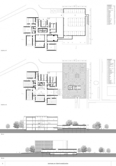 Completion of the South Bohemian Research Library - competition results - 1. price - foto:  Kuba & Pilař architekti s.r.o.