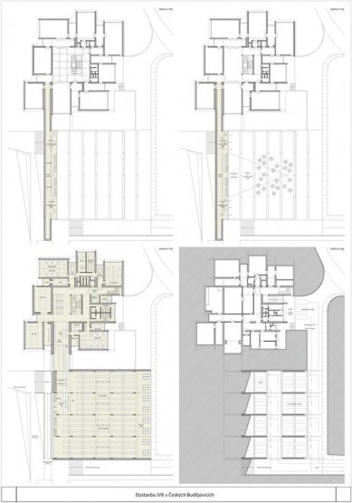 Completion of the South Bohemian Research Library - competition results - 2. price - foto: Ivan Kroupa architekti s.r.o.