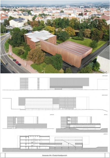 Completion of the South Bohemian Research Library - competition results - 2. prize - foto: Ivan Kroupa architekti s.r.o.