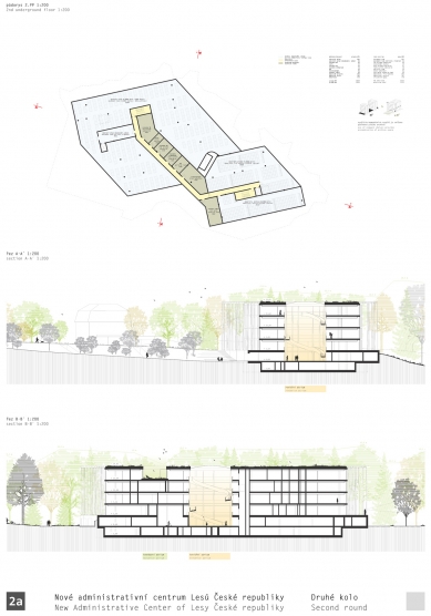 New Administrative Center of Czech Forests - Competition Results - 3. prize - foto: DAM architekti s. r. o.