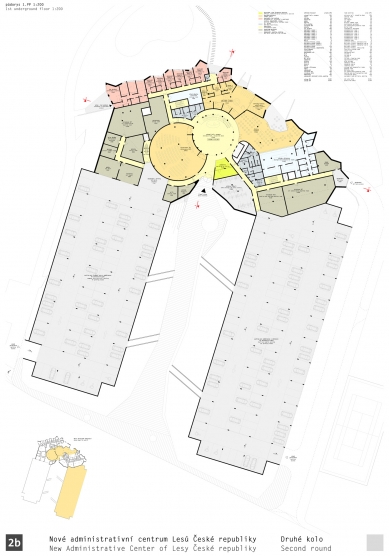 New Administrative Center of Czech Forests - Competition Results - 3. prize - foto: DAM architekti s. r. o.