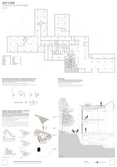 New Administrative Center of Czech Forests - Competition Results - 1. price - foto: CHYBIK + KRISTOF ASSOCIATED ARCHITECTS s. r. o. + K4 ARCHITECTS & ENGINEERS + Ing. Ivo Stolek