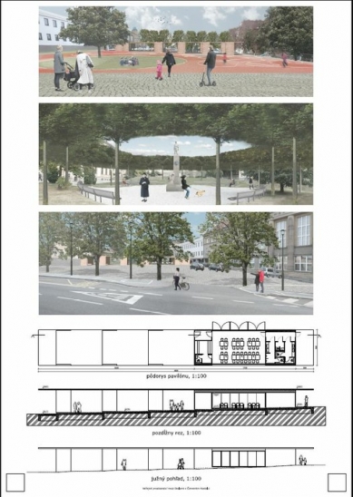 Public Space in Červený Kostelec - Competition Results - 1. price - foto: 2021 s.r.o. 