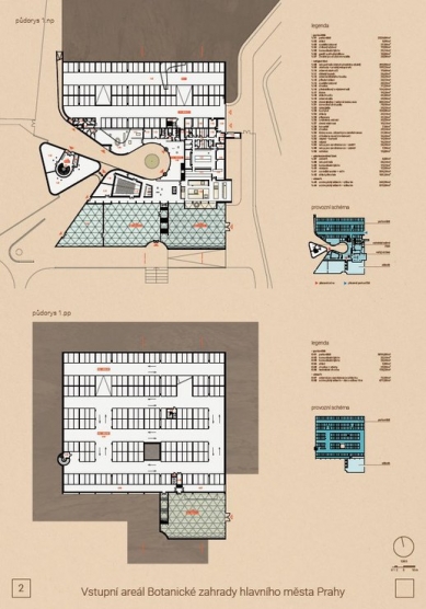 <div>Entrance area of the Botanical Garden of the Capital City of Prague - competition results</div> - Reward - foto: Architektonická kancelář Ing. arch. Radko Květ