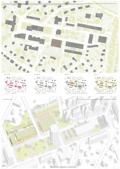 Základní škola Komenského náměstí v Říčanech - výsledky soutěže - 1. cena - foto: Rusina Frei architekti