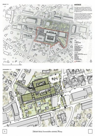 Elementary School Komenského Square in Říčany - competition results - Reward - foto: SOA architekti