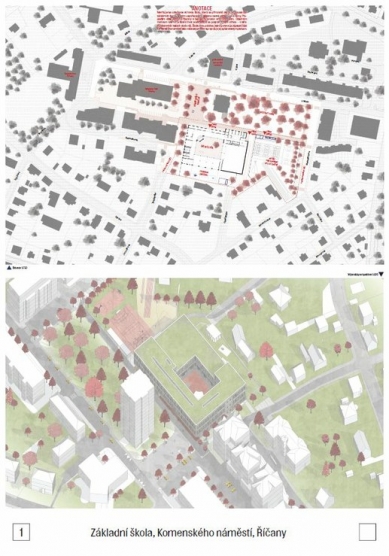 Elementary School Komenského Square in Říčany - competition results - 3rd prize - foto: Atelier Ondřej Císler