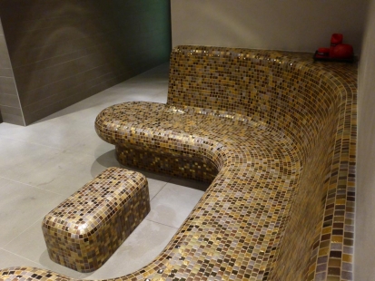 Utilization of mosaics in pools and wellness - Wellness at the Jurášek Guesthouse