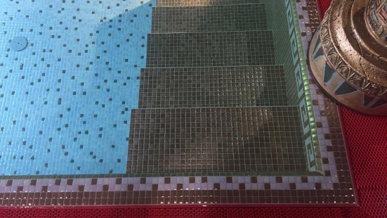Využití mozaiky v bazénech a wellness   - Antické lázně v Plzni