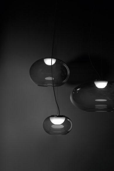 Delta Light introduced three collections of decorative lighting with delicate lines and glass